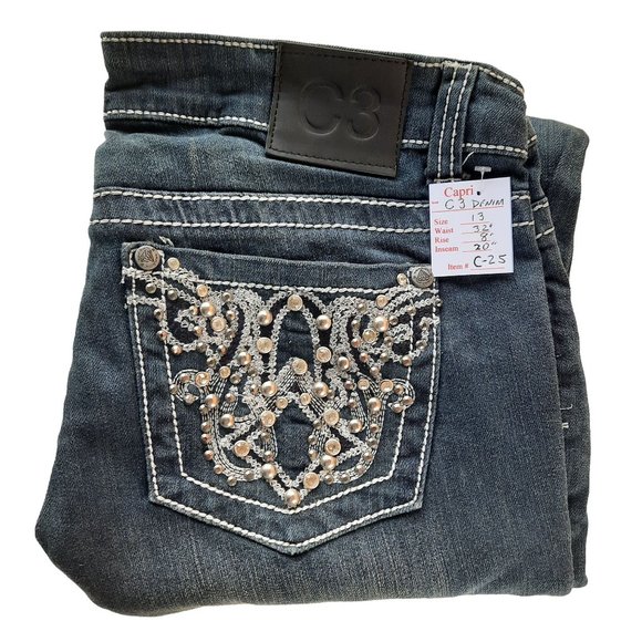 NWT Women's Capri Jeans Size 13 - Picture 4 of 8